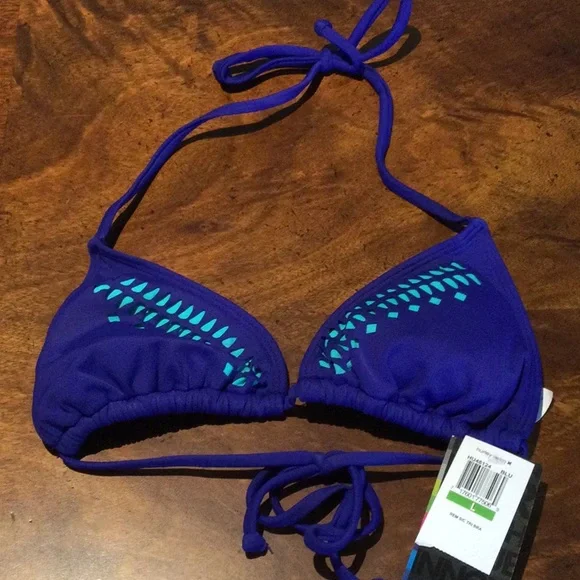 NWT $41 HURLEY LARGE BLUE ONE & ONLY TOP - Picture 3 of 8